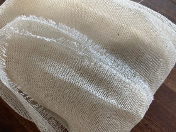 50m- Mull Muslin 100% Cotton Fabric Voile Curtains Fine Unbleached Cheesecloth Linen Look Wedding Table Runner - 140cm wide - Ecru Cream - Image 2