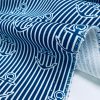 Anchor Stripe Fabric – Curtains, Upholstery, Dress Material – Striped Nautical Marine Design – 140cm or 55″ Wide Canvas – BLUE & WHITE