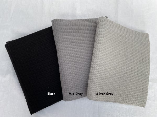Cotton WAFFLE Pique Honeycomb Fabric Material - Bathrobe Towel Gown Textile 140cm - 150cm wide - Image 3
