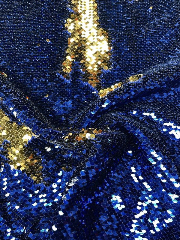 Mermaid Reversible 5mm Sequin Fabric Flip Two Tone Material Home Decor Dressmaking - 130cm wide - Image 19