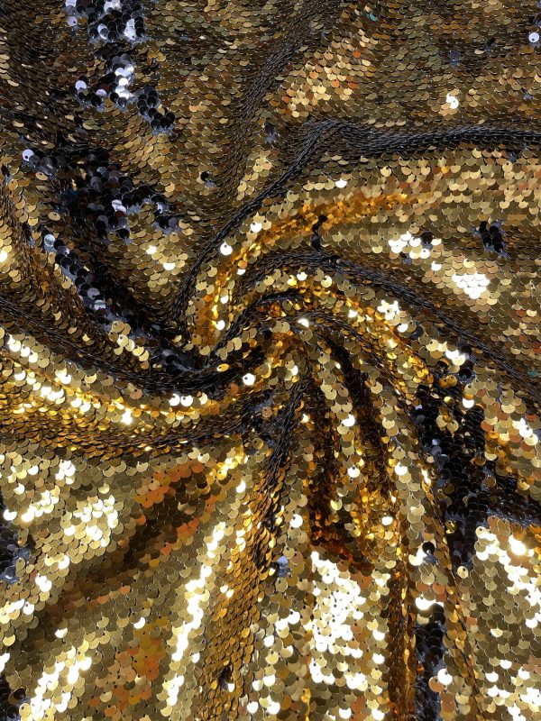 Mermaid Reversible 5mm Sequin Fabric Flip Two Tone Material Home Decor Dressmaking - 130cm wide - Image 17