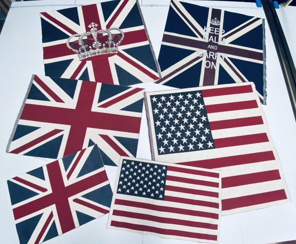 MEDIUM Union Jack Flag Retro Linen Look Heavy Jacquard Gobelin Upholstery Cotton Bag Cushion Panel Fabric UK Banner 70x47cm or 27''x18'' - Image 9