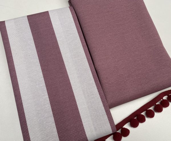 Honeycomb PLAIN Fabric Furnishing Curtain Upholstery Dressmaking Material 55" or 140cm Wide - Mauve Pink - Image 5