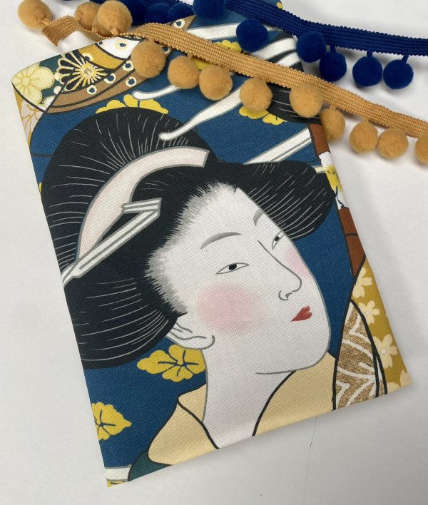 Geisha Faces Print Fabric Oriental Maiko Japanese Chinese Home Decor Curtains Upholstery Dress Material  - 140cm or 55" Wide - Image 2