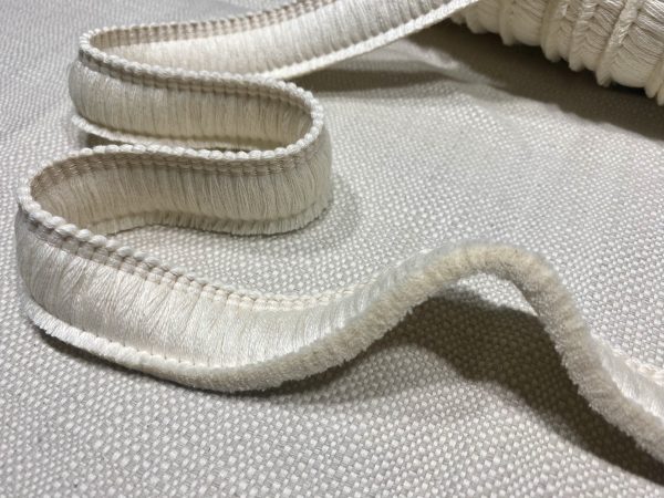 Cotton Brush Fringe - 30mm Wide Tassels Textile Cut Pillow Trimming Piping Cushion Trim Curtains Home Decor - ANY LENGTH - Ecru #0