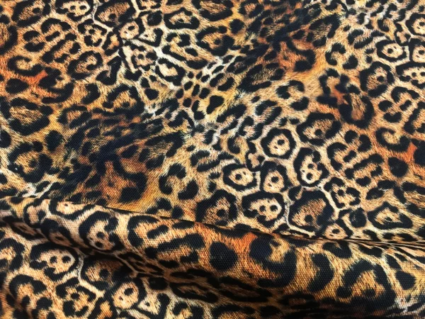 Upholstery Leopard Animal Digital Print Fabric Home Decor Panther Cushion Material - 144cm or 56" Wide Canvas