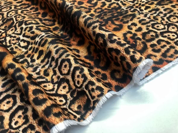 Upholstery Leopard Animal Digital Print Fabric Home Decor Panther Cushion Material - 144cm or 56" Wide Canvas - Image 2