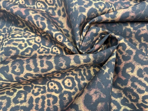 New Leopard Print Fabric Material - Animal Canvas for Home Decor, Curtains, Upholstery - 55" or 140cm Wide - Image 3