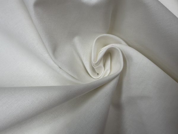PFP Off-White 100% Cotton Fabric Material Home Decor Curtains Dressmaking Bedding -  92cm or 36 inch Wide - Image 4