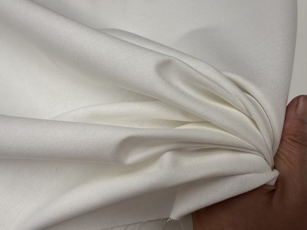 PFP Off-White 100% Cotton Fabric Material Home Decor Curtains Dressmaking Bedding -  92cm or 36 inch Wide - Image 2