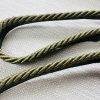 Khaki Green Flanged Piping Cord Twisted Rope Trim Home Decor – Pillow Cushion Curtains Edge Trimming Upholstery – 7mm Wide – ANY LENGTH
