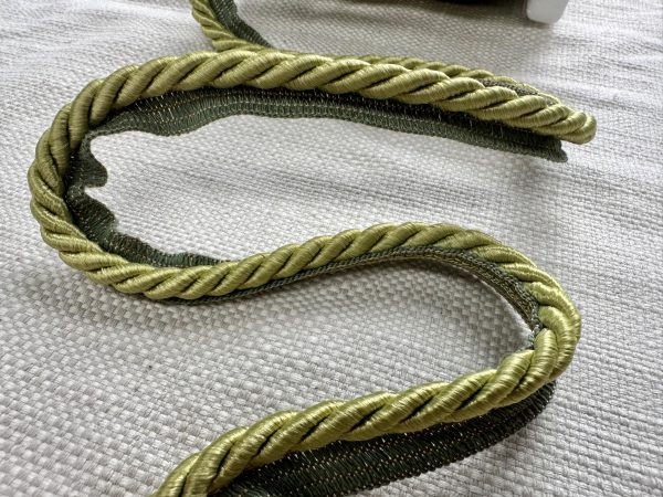 Pistachio Green Flanged Piping Cord Twisted Rope Trim Home Decor – Pillow Cushion Curtains Edge Trimming Upholstery – 7mm Wide – ANY LENGTH