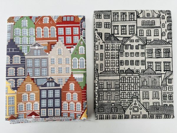 Houses Fabric Holland Village Print Linen Look Home Decor Curtain Upholstery Material - 55" or 140cm Wide Canvas - Image 8