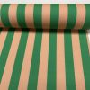 Green & Peach Stripes Digital Print Fabric Furnishing Home Decor Joy Curtain Upholstery Cushion Dressmaking Material 55" or 140cm Wide - Image 4