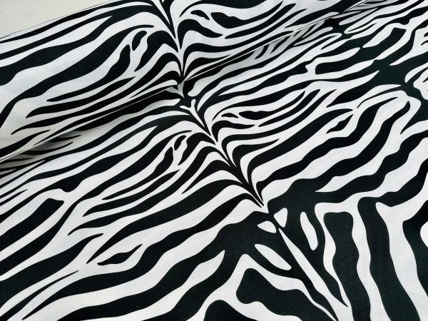 Zebra Spine Print Fabric Animal Stripes Black Red Brown Cotton Furnishing Curtain Upholstery Home Decor Material - 55"/140cm Wide - Image 15