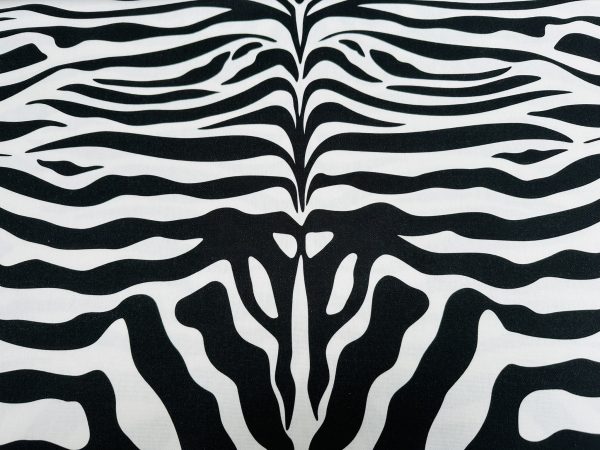 Zebra Spine Print Fabric Animal Stripes Black Red Brown Cotton Furnishing Curtain Upholstery Home Decor Material - 55"/140cm Wide - Image 14
