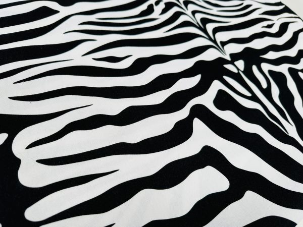Zebra Spine Print Fabric Animal Stripes Black Red Brown Cotton Furnishing Curtain Upholstery Home Decor Material - 55"/140cm Wide - Image 13