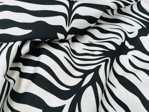 Zebra Spine Print Fabric Animal Stripes Black Red Brown Cotton Furnishing Curtain Upholstery Home Decor Material - 55"/140cm Wide - Image 12