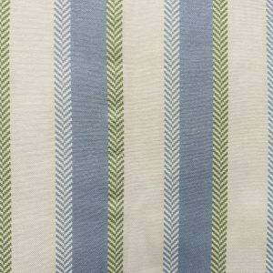 Chevron Stripes Fabric Herringbone Cream Stripe Design for Home Decor Upholstery Curtains Cushions Table Runners – 110" or 280cm EXTRA Wide - Blue