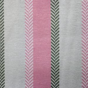 Chevron Stripes Fabric Herringbone Cream Stripe Design for Home Decor Upholstery Curtains Cushions Table Runners – 110" or 280cm EXTRA Wide - Pink