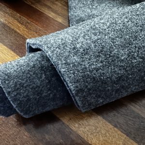 Caravan Van Lining Carpet Fabric 3mm Thick Stretch Durable Felt Polyester Material 2m Wide - Graphite Grey