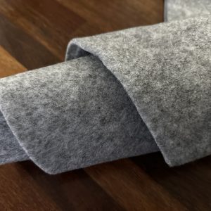 Caravan Van Lining Carpet Fabric 3mm Thick Stretch Durable Felt Polyester Material 2m Wide - Silver Grey
