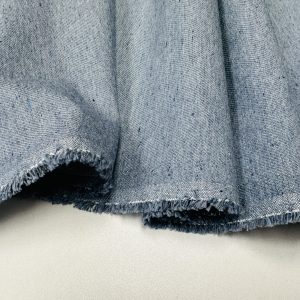 Plain Light Blue Denim Fabric Home Decor Upholstery Curtains Cushion Clothing Material - 280cm or 110" EXTRA Wide
