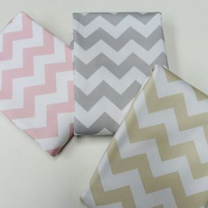 Chevron Zigzag Cotton Fabric Geometric Curtain Upholstery Cushion Craft Material Home Decor – 57" / 145cm Wide