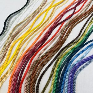 Twisted Piping Cord Rope Trim for Home Decor – Pillow Cushion, Curtains & Upholstery Edging – 7mm Wide – Any Length