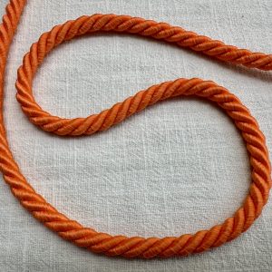 Twisted Piping Cord Rope Trim for Home Decor – Pillow Cushion Curtains & Upholstery Edging – 7mm Wide – Any Length - Carrot