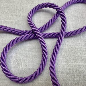 Twisted Piping Cord Rope Trim for Home Decor – Pillow Cushion Curtains & Upholstery Edging – 7mm Wide – Any Length - Lilac
