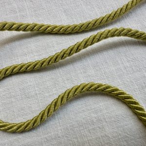 Twisted Piping Cord Rope Trim for Home Decor – Pillow Cushion Curtains & Upholstery Edging – 7mm Wide – Any Length - Pistachio Green