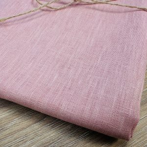 Pure Plain Soft Linen Fabric Material - 100% Linen for Home Decor Curtains Clothes - 140cm wide - Baby Pink