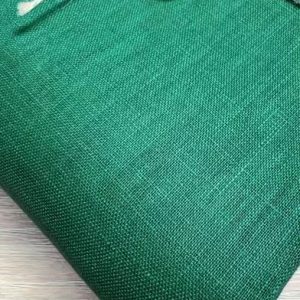 Pure Plain Soft Linen Fabric Material - 100% Linen for Home Decor Curtains Clothes - 140cm wide - Dark Green