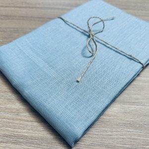 Pure Plain Soft Linen Fabric Material - 100% Linen for Home Decor Curtains Clothes - 140cm wide - Sky Blue