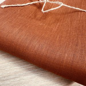 Pure Plain Soft Linen Fabric Material - 100% Linen for Home Decor Curtains Clothes - 140cm wide - Terracotta